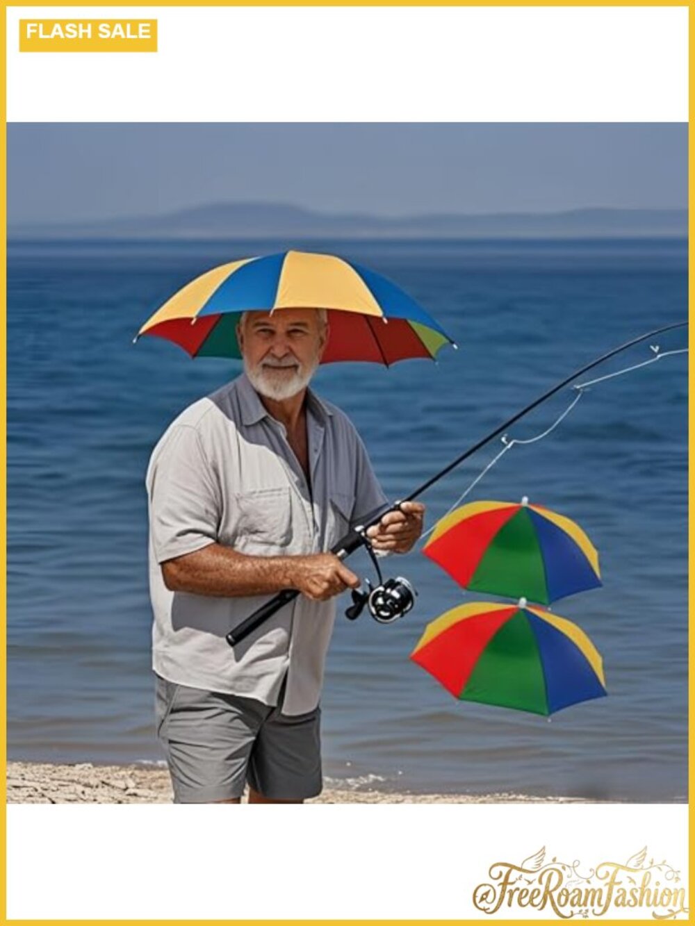 Hands-Free Sun & Rain Umbrella Hat for Adults UPF 50+ Adjustable